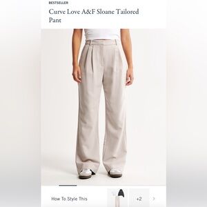 Abercrombie Curve Love Sloane Tailored Trousers, size 14